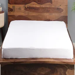 HOSTA HOMES White Solid Queen Size Mattress Protector-24