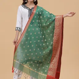 BANJARA INDIA Woven Design Dupatta with Gotta Patti-image-71