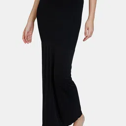 Zivame Women Black Solid Mermaid Fit Saree Shapewear-image-91