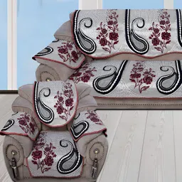 BIGGER FISH Grey 16 Pieces 5 Seater Sofa Covers-image-11