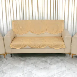 BIGGER FISH Gold-Toned 10 Pcs 5 Seater Sofa Cover-image-19