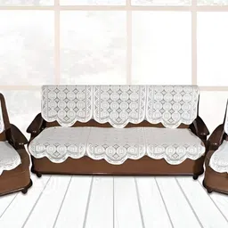 BIGGER FISH White 10 Pieces 5 Seater Sofa Cover-image-95