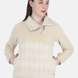 Monte Carlo Women Checked Sweatshirt-image-23