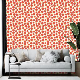 Wallpics Red & Green Printed Self-Adhesive Wallpaper-19