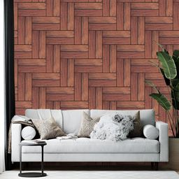 Wallpics Brown Geometric Printed Self-Adhesive Wallpaper-12
