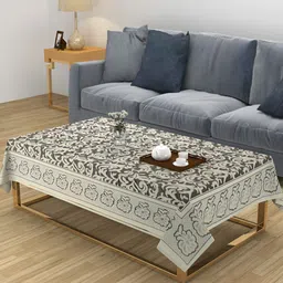 ZESTURE Brown 6-Seater Table Cover-image-5