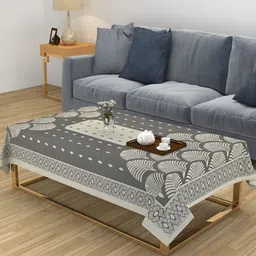 ZESTURE Brown 6-Seater Table Cover-image-31