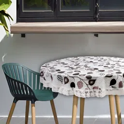 Stylista White Waterproof Round 2-Seater Table Cover-image-62