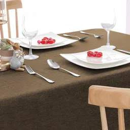 CASA-NEST Brown Jute 8 Seater Table Cover-image-44