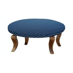 Stylista Blue Geometric Round Fitted Table Cover-13