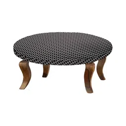 Stylista Grey & White Checked Waterproof Round Elasticated 2 Seater Table Cover-28