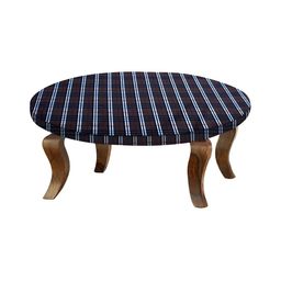 Stylista Dark Grey & White Checked Waterproof Round 2 Seater Table Cover-29