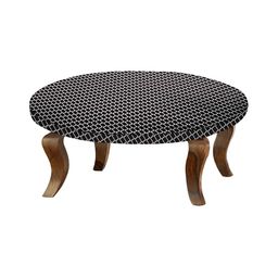 Stylista Black & White Checked Waterproof Round Elasticated 2 Seater Table Cover-24