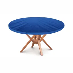 Stylista Blue Waterproof Round Elasticated 4 Seater Table Cover-image-58