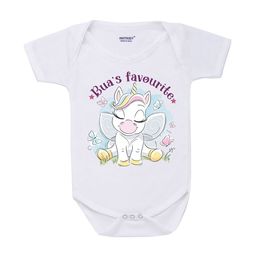 KNITROOT Infant Kids White And Purple Printed Cotton Bodysuit-image-59