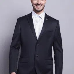 Cantabil Notched Lapel Collar Single Breasted Blazer-picture-9
