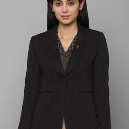 Allen Solly Woman Black Solid Blazer-image-46
