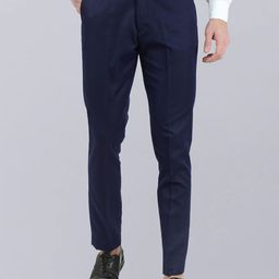 VEI SASTRE Men Smart Slim Fit Trousers-image-31