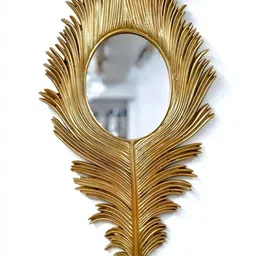 VAS collection home Brown Wooden Wall Mirror-44