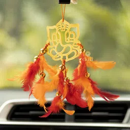 DULI Gold-Colored Ganesha Car Hanging Dream Catcher-image-97