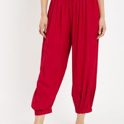 Castle Lifestyle Women Loose-Fit Mid-Rise Afghani Salwar-image-85