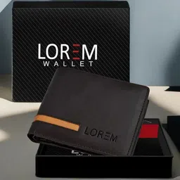 LOREM Men Leather 3 ATM Card Slots Wallet For Men-55