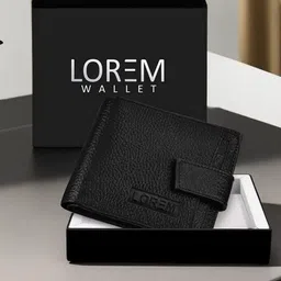 LOREM Men Abstract Textured Two Fold Wallet with SIM Card Holder-21