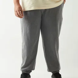 Bewakoof AIR Men 1.0 Relaxed-Fit Oversized Plus Size Acid Wash Mid Rise Joggers-picture-0