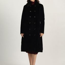 ELLE Women Spread Collar Double Breasted Overcoat-image-31