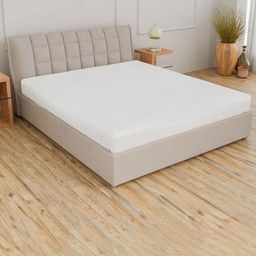 CURIOUS LIFESTYLE White Solid Water Resistant Queen Size Mattress Protector-image-43