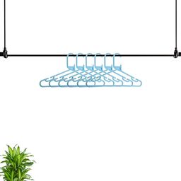 Kuber Industries Blue 6Pieces Durable Bar Hangers-22