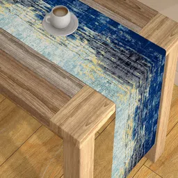 AEROHAVEN Blue Floral Printed Table Runner-49