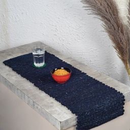 Unravel India Blue Sabai Grass Table Runner-57