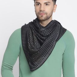 SHINGORA Checked Wool Muffler-7