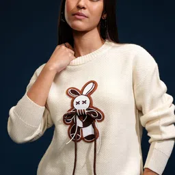 ESPYR By Tokyo Talkies Women Embroidered Pullover-image-11
