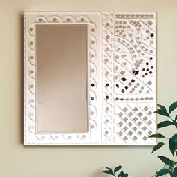 Peepul Tree White Hanging Lippan Mud Art Wall Decor-image-30