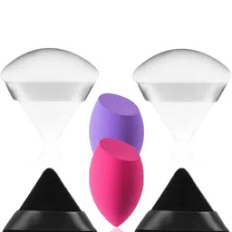 FEELHIGH 4-Pcs Triangle Puff & 2-Pcs Blender-12