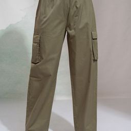 Street By Tokyo Talkies Women Straight Fit High-RiseCargos Trousers-image-42