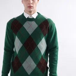 GANT Men Wool Checked Pullover-image-32