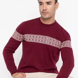ARMISTO Chevron Jacquard Knit Sweater-image-32