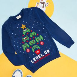 Pantaloons Junior Boys Graphic Printed Acrylic Pullover-image-36