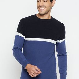 Cantabil Colourblocked Cotton Pullover Sweater-picture-20
