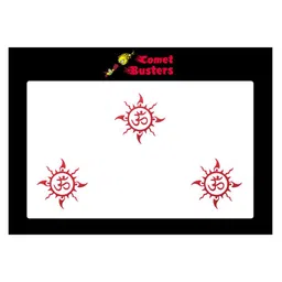 Comet Busters Set Of 3 Maroon Bindis-41