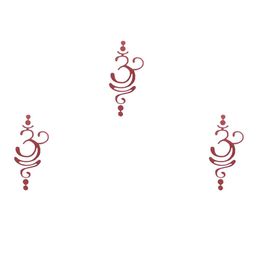 Comet Busters Set Of 3 Maroon Bindi Sindoors-11