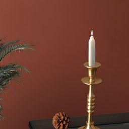 Decor de Maison Gold Toned Textured Candle Holder-picture-10