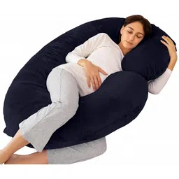 Pum Pum Black C Shape Maternity Pillows With Removable Zip Cover-10