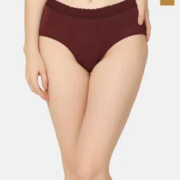 Curvy Love Women Pack Of 2 Anti Microbial Organic Cotton Ribbed Hipster Briefs-image-78