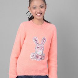 Crimsoune Club Girls Graphic Printed Pullover-image-11