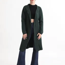 RAREISM Cotton Longline Front Open Sweater-image-6