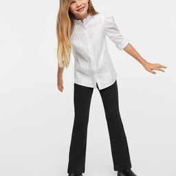 Mango Kids Girls Sustainable Flared Trousers-image-60